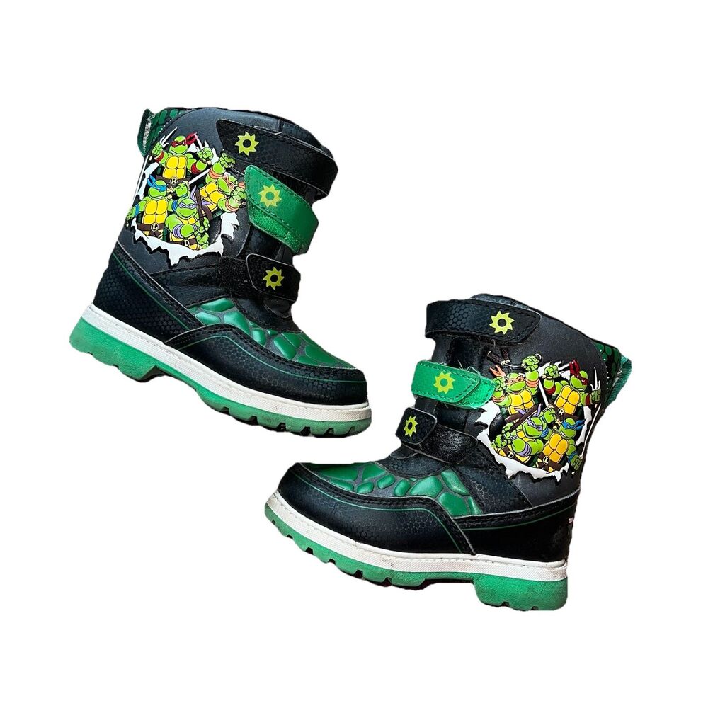 Nickelodeon Teenage Mutant Ninja Turtles Toddler Boy's Winter Snow Boots Size 8